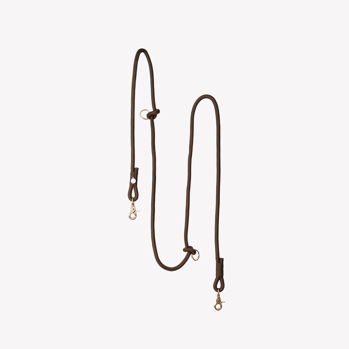 Hands Free Braided Leash | Brown