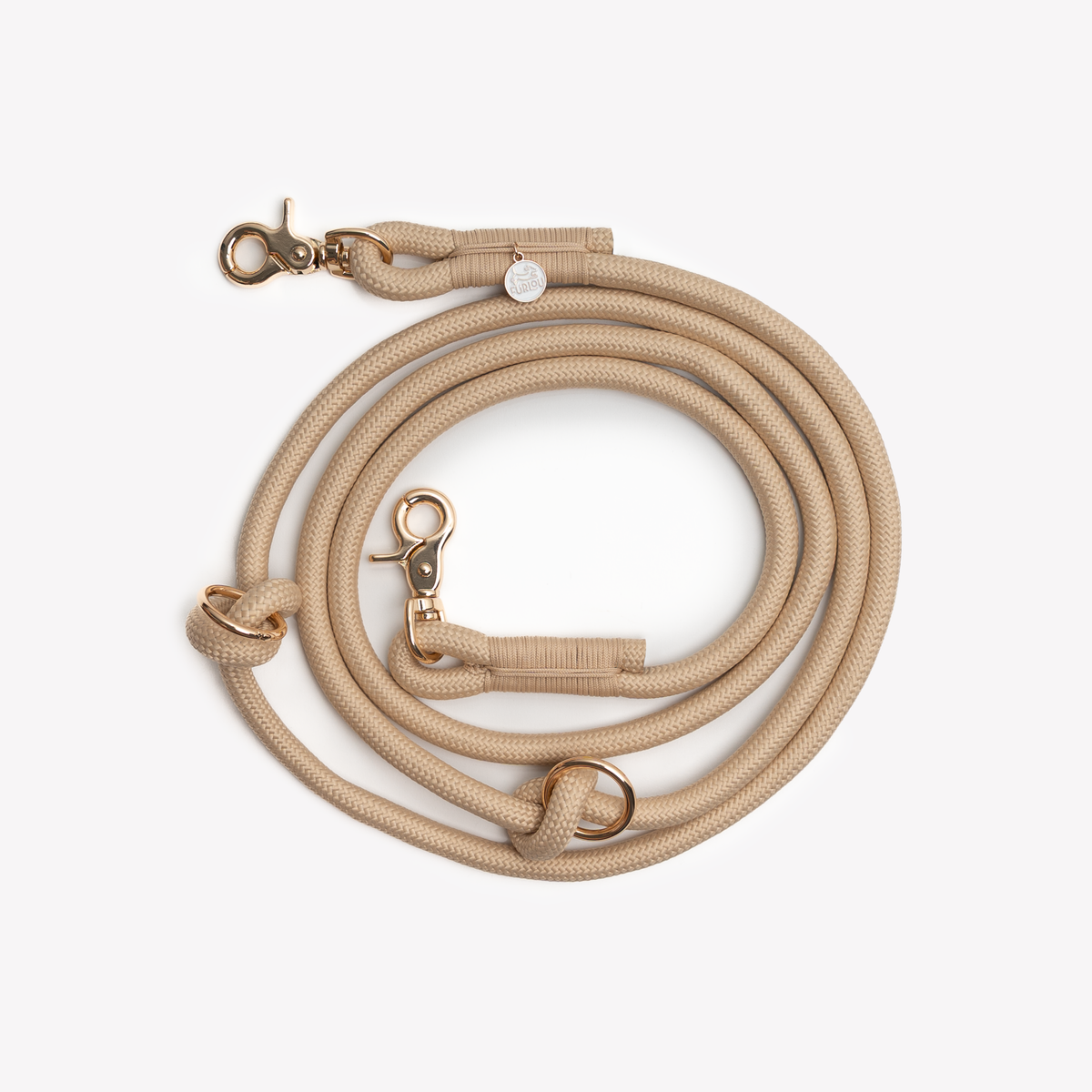Hands Free Braided Leash | Tan